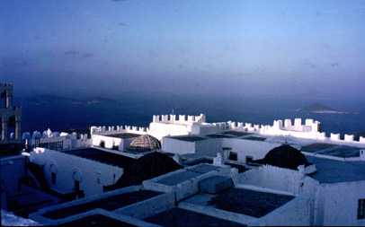 Blick vom Kloster auf Patmos