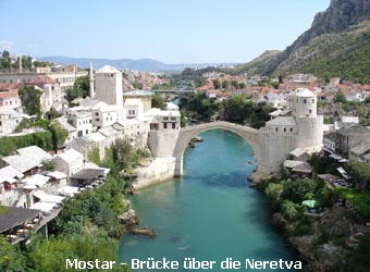 Mostar - Brcke ber die Neretva